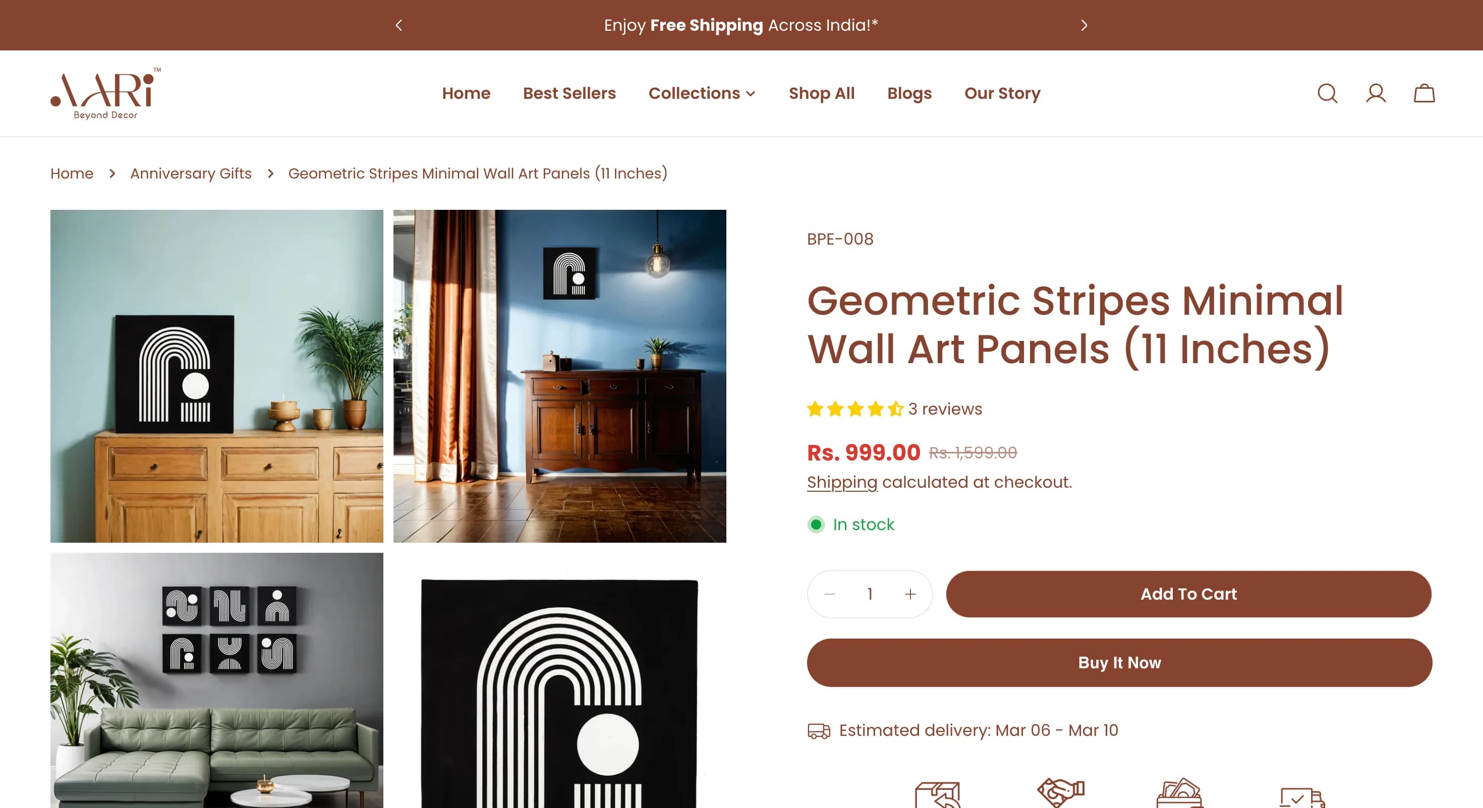 Aari Decor — Shopify Theme Development - Website Design & Optimization — project screenshot 3