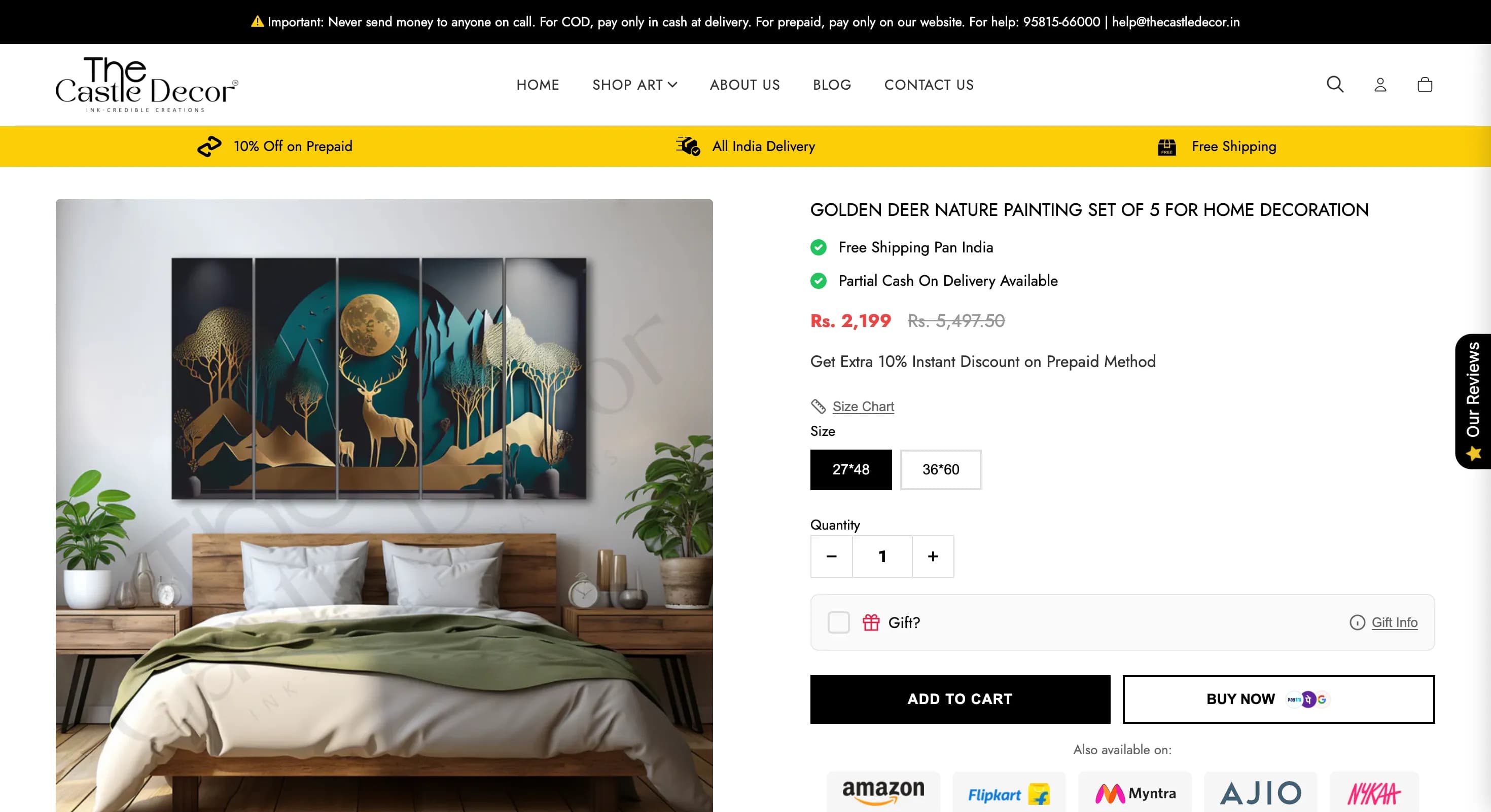 The Castle Decor — Shopify Theme Development - Website Design — project screenshot 1