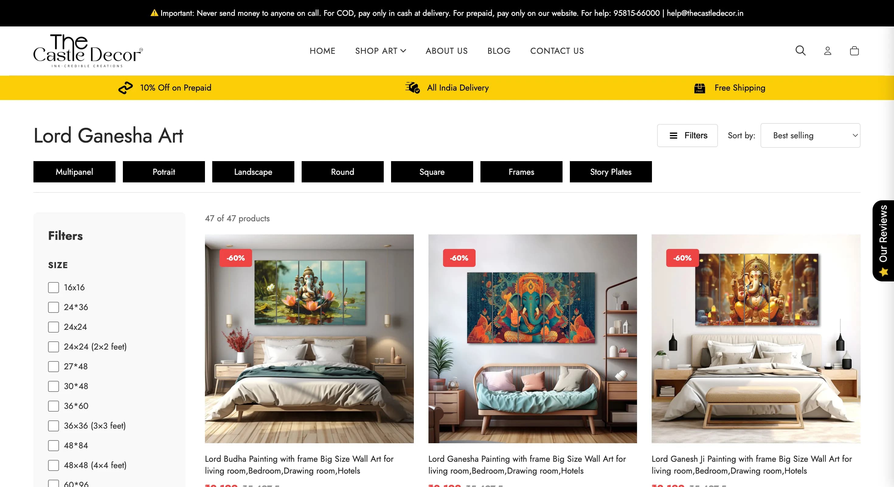 The Castle Decor — Shopify Theme Development - Website Design — project screenshot 2