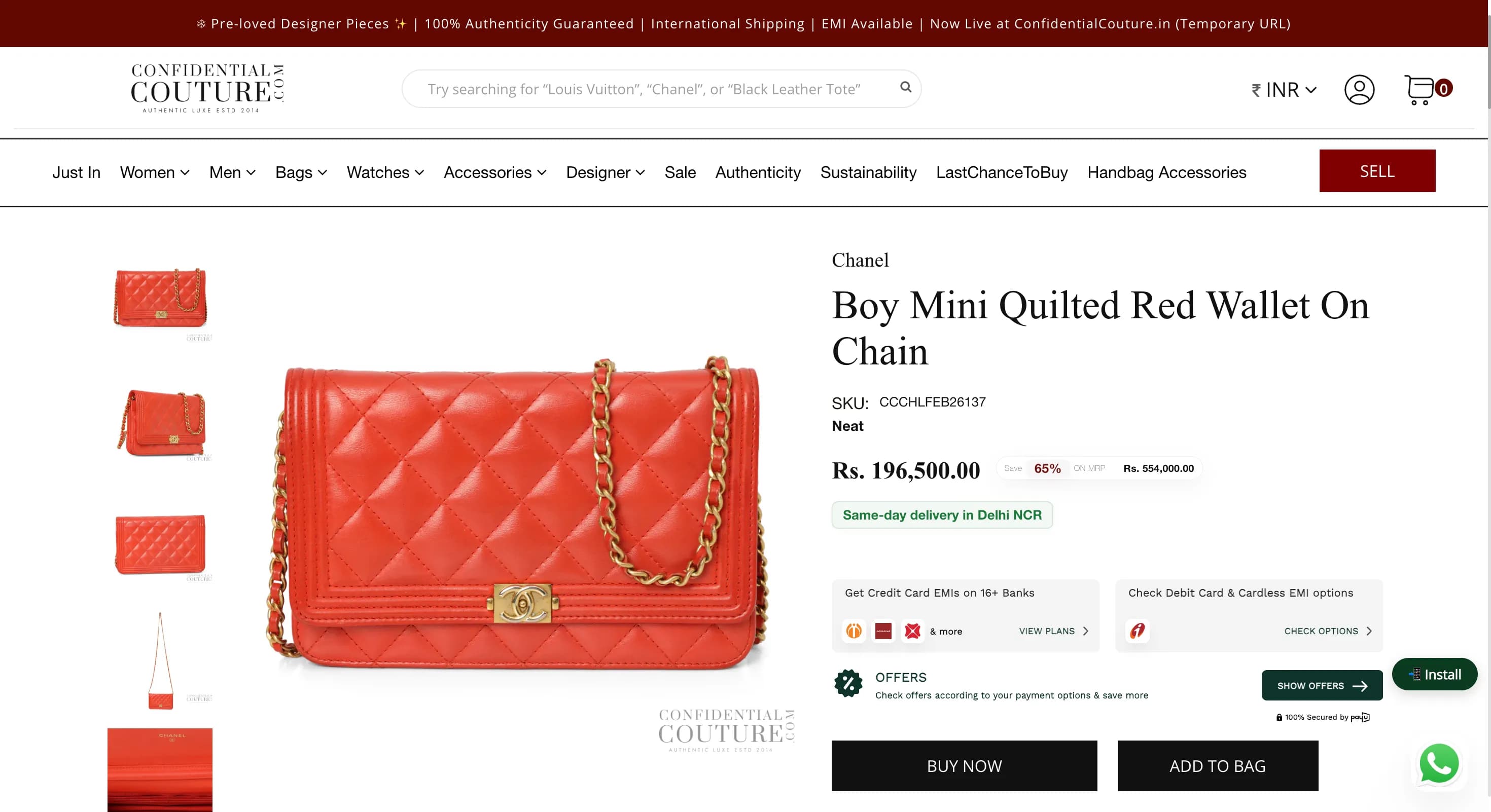 Confidential Couture — Shopify Theme Development - Website Design — project screenshot 2