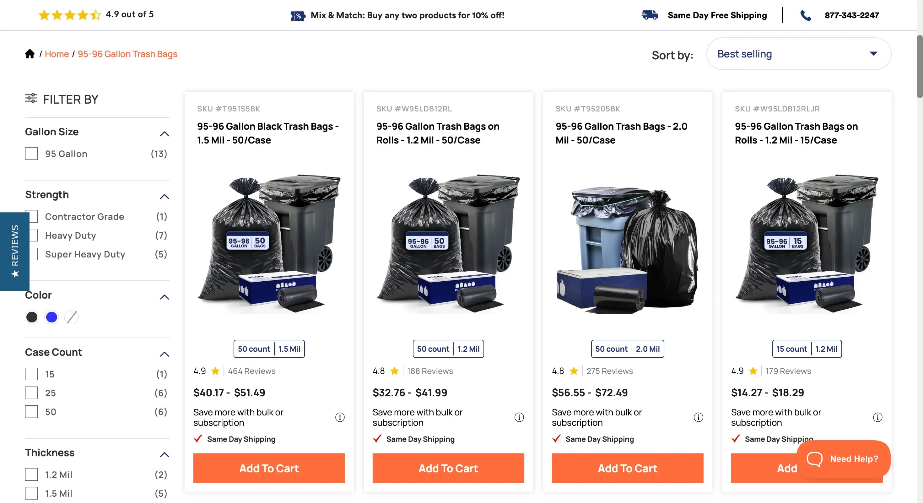 Plastic Place — Testing & Optimization - Website Optimization — project screenshot 2