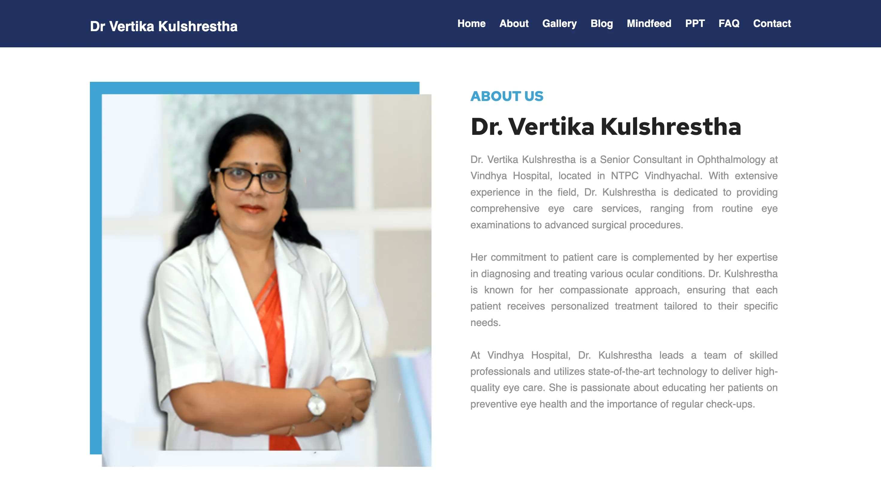 Vartika — Custom Website - Website Design — project screenshot 1