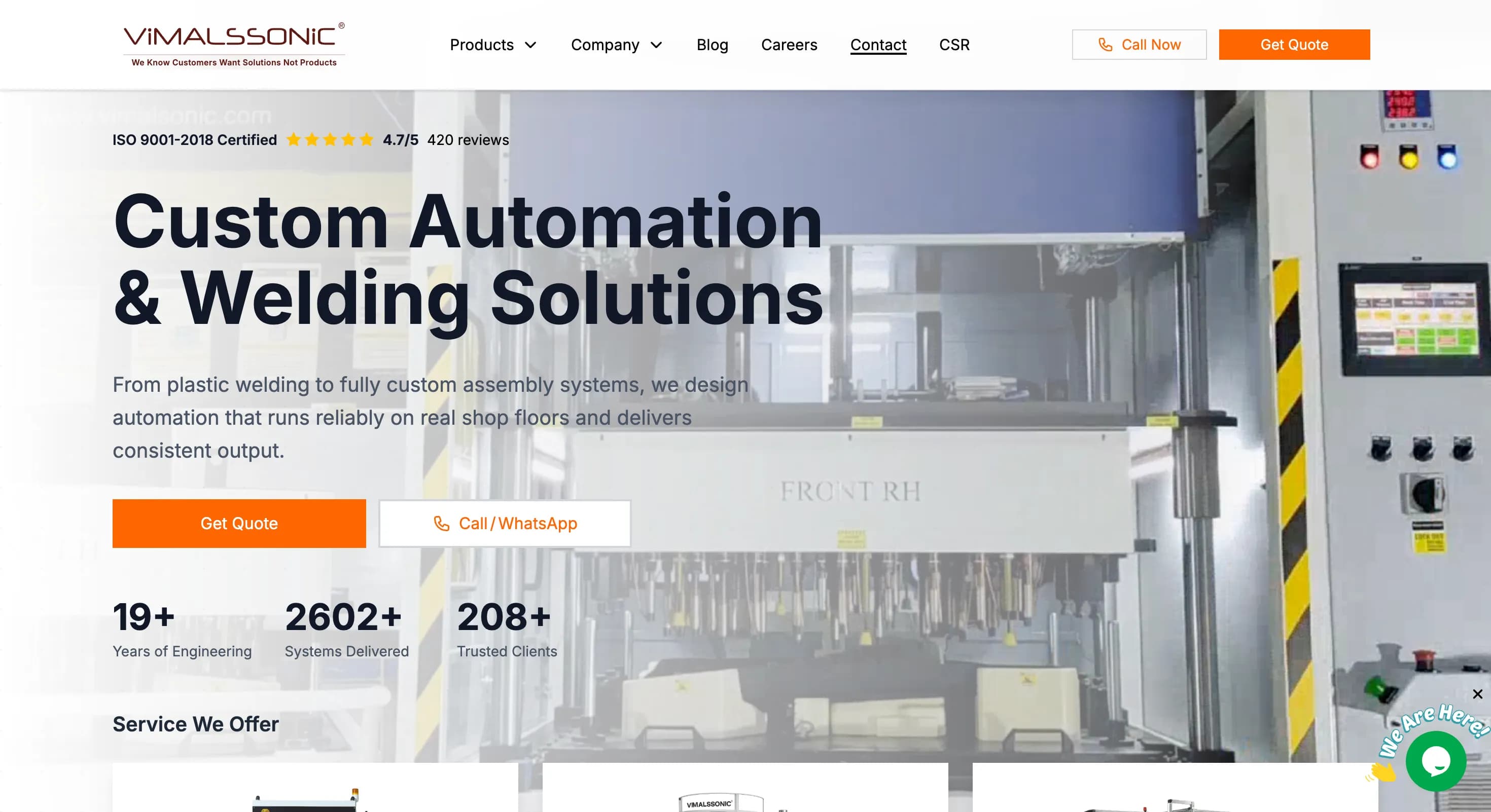 Vimal Sonic — Custom Website - Website Design — project screenshot 1